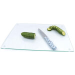 Planche � d�couper transparente en acrylique r�utilisable, protection pour comptoirs en verre