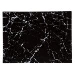 Planche à découper en verre effet marbre - noir - l 40 x l 30 cm - livraison gratuite Planche à découper en verre effet marbre - noir - l 40 x l 30 cm - livraison gratuite