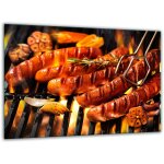 Planche À découper en verre trempé 30x22 grill Planche À découper en verre trempé 30x22 grill