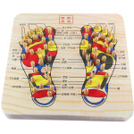Planche de massage en bois pour pieds - stimulateur des points d'acupression - carte de r�flexologie ...