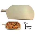 Planche  pizza au mtre plateau rectangulaire en bois avec poigne 72x37cm
