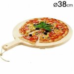 Planche  pizza ronde 38 cm en bois de sapin avec poigne charcuterie cuisine