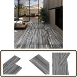 Planches de plancher pvc autoadhésif 2, 51 m² 2 mm gris rayé - carrelage pvc - carreau pvc - revêtement ... Planches de plancher pvc autoadhésif 2, 51 m² 2 mm gris rayé - carrelage pvc - carreau pvc - revêtement ...