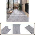 Planches de plancher pvc non auto - adhésif 5, 26m²2mm gris ciment - parquet pvc - revêtement de sol ... Planches de plancher pvc non auto - adhésif 5, 26m²2mm gris ciment - parquet pvc - revêtement de sol ...