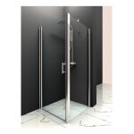 Planetebain - paroi de douche latérale retour fixe pour porte de douche pivotante - 80x190 cm chromé Planetebain - paroi de douche latérale retour fixe pour porte de douche pivotante - 80x190 cm chromé