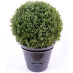 Pegane - plante artificielle haute gamme spécial extérieur / buis boule artificiel - dim : h. 89 x d. ... Pegane - plante artificielle haute gamme spécial extérieur / buis boule artificiel - dim : h. 89 x d. ...