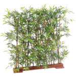 Pegane - plante artificielle haute gamme spécial extérieur / haie bambou artificiel coloris vert - dim ... Pegane - plante artificielle haute gamme spécial extérieur / haie bambou artificiel coloris vert - dim ...