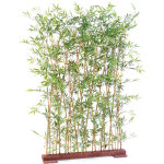 Pegane - plante artificielle haute gamme spécial extérieur / haie artificielle bambou coloris vert - ... Pegane - plante artificielle haute gamme spécial extérieur / haie artificielle bambou coloris vert - ...
