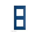 Plaque 2 postes espace evolution arnould finition: p�trole