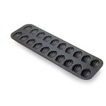 Plaque 20 madeleinettes - anti adh�rente - 395 x 125 x 13 mm - gobel