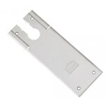 Plaque en acier finition inox bross� pour pivot de sol janus + et minos + sevax sn313925