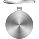 Plaque adaptatrice pour plaques de cuisson � induction, plaque adaptatrice en acier inoxydable avec poign�e ...