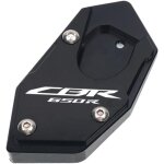 Plaque d?agrandissement de pied pour cbr650r cb650r cbr650f cb650f moto cnc kickstand stand d?extension ...