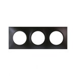 Eurohm square plaque triple anthracite - 60398