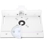 Plaque de base en aluminium pour d�fonceuse - adaptable sur scie sur table