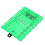 Plaque cible laser magntique mesure niveau double chelle, pied, vert artisans, bricoleurs