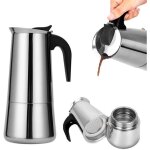 Plaque de cuisson cafeteries pot 201 en acier inoxydable espresso moka pot percolateur caf� faire bouilloire ...