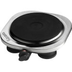Plaque de cuisson �lectrique cr6510 - 1 feu noir - 1500w - 185 mm - pieds antid�rapants cr6510
