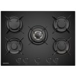 Plaque de cuisson a gaz - daewoo - 5 foyers - 70 cm - bh7gkf51bnm - noir