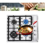 Gojoy - plaque de cuisson � gaz encastrable 4 flammes en acier inoxydable cuisini�re � gaz autonome pour ...
