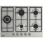 Plaque de cuisson � gaz encastrable 5 foyers 70 cm en inox