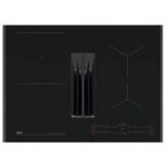 Plaque de cuisson avec hotte int�gr�e aeg th74cb03fz 70 cm noir mat saphirmatt