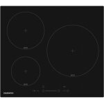 Plaque de cuisson a induction - daewoo - 3 foyers - 60 cm - noir