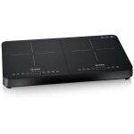 Plaque de cuisson posable severin - dk9194 - 2 foyers - 10 niveaux de puissance - 3400w