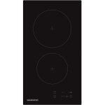 Plaque de cuisson vitrocramique - daewoo - 2 foyers - 30 cm - bh3vtf19bnm - noir