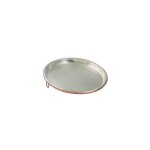 Plaque en cuivre �tam� vigor lourde ronde bord�e de 3 cm � 34 cm