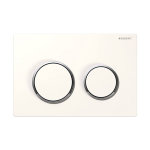 Plaque de dclenchement omega20 geberit pour rinage - double touche blanc / chrom mat - 115. 085. kj. ...