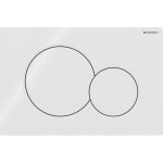 Plaque de d�clenchement geberit sigma01 pour rin�age double touche: blanc alpin (115. 770. 11. 5)
