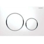 Plaque de d�clenchement wc geberit duofix sigma 20 - 115. 882. kj. 1 - blanc et chrom�