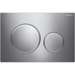 Plaque de d�clenchement wc geberit sigma20 pour rin�age double touche: chrom� satin� / chrom� haute brillance( ...