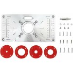 Plaque de d�fonceuse, plaque d'insertion en aluminium de table de toupie, plaque d'insertion de table ...