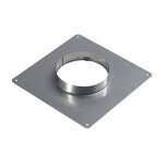 Ten - plaque d'étanchéité inox 350x350 pour tubage diamètre int. 150 / 156 - ext. 155 / 161 Ten - plaque d'étanchéité inox 350x350 pour tubage diamètre int. 150 / 156 - ext. 155 / 161