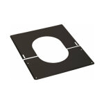 Plaque de finition murale / plafond - ten - duoten - 0° à 30° - diamètre 80 / 130 mm - noir Plaque de finition murale / plafond - ten - duoten - 0° à 30° - diamètre 80 / 130 mm - noir