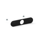 Slid'up by mantion ? plaque de finition noire 120x28mm pour serrure encastrable de volet roulant ? 1 ...