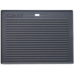 Plaque de gril accessoires plaque r�versible fonte plaque � pizza barbecue � gaz pro 5kg - taino