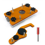 Plaque de guidage 2 - en - 1 v2 pour d�fonceuse ? r�glage rapide � vis � empreinte torx (plaque + guide ...