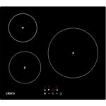 Ciarra - plaque induction 5600w 3 foyers minuterie 99 min commande tactile verrouillage enfant cd3bih ...
