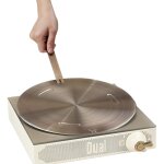 Plaque d'induction, plaque diffuseur de cuisini�re � gaz en acier inoxydable, adaptateur avec poign�e ...