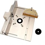 Plaque d'insertion en aluminium pour table de d�fonceuse, plaque de montage pour d�fonceuse pour �tablis ...