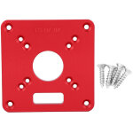 Plaque d'insertion pour table de d�fonceuse en aluminium 6061 - finition anodis�e