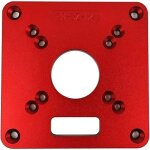 Plaque d'insertion pour table de d�fonceuse namvo rt0700c, anneau de coupe en aluminium 120 x 120 x 8 ...