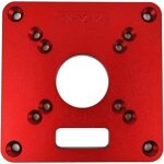 Plaque d'insertion pour table de d�fonceuse namvo rt0700c, anneau de coupe en aluminium 120 x 120 x 8 ...