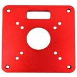 Plaque d'insertion pour table de d�fonceuse rt0700c, 120 x 120 x 8 mm, en aluminium, pour le travail ...