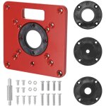 Plaque d'insertion de table de toupie compatible avec makita toupies machine de coupe flip board accessoire ... Plaque d'insertion de table de toupie compatible avec makita toupies machine de coupe flip board accessoire ...