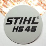 Plaque matricule taille haies stihl hs45