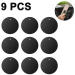 Plaque m�tallique pour aimant de t�l�phone, avec adh�sif 3m, support voiture magn�tique